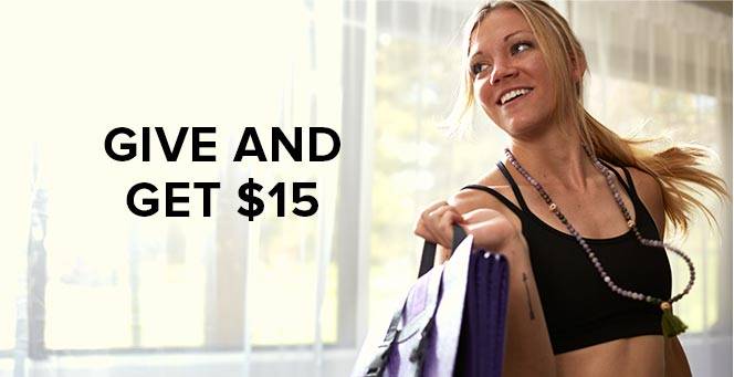 Invite a friend and get $15 off your next purchase