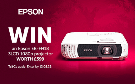 Win an Epson EB-FH18 3LCD 1080p projector worth £599