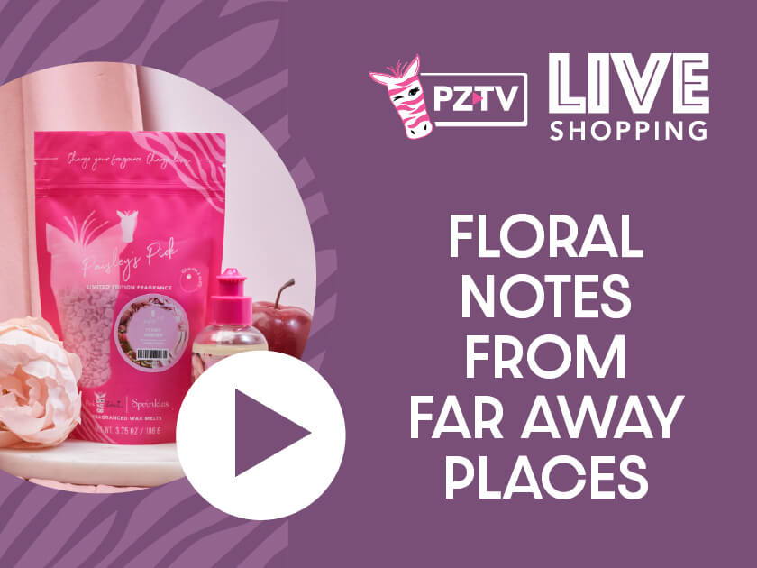 Floral notes from far away places, PZTV Live Shopping advertisement.