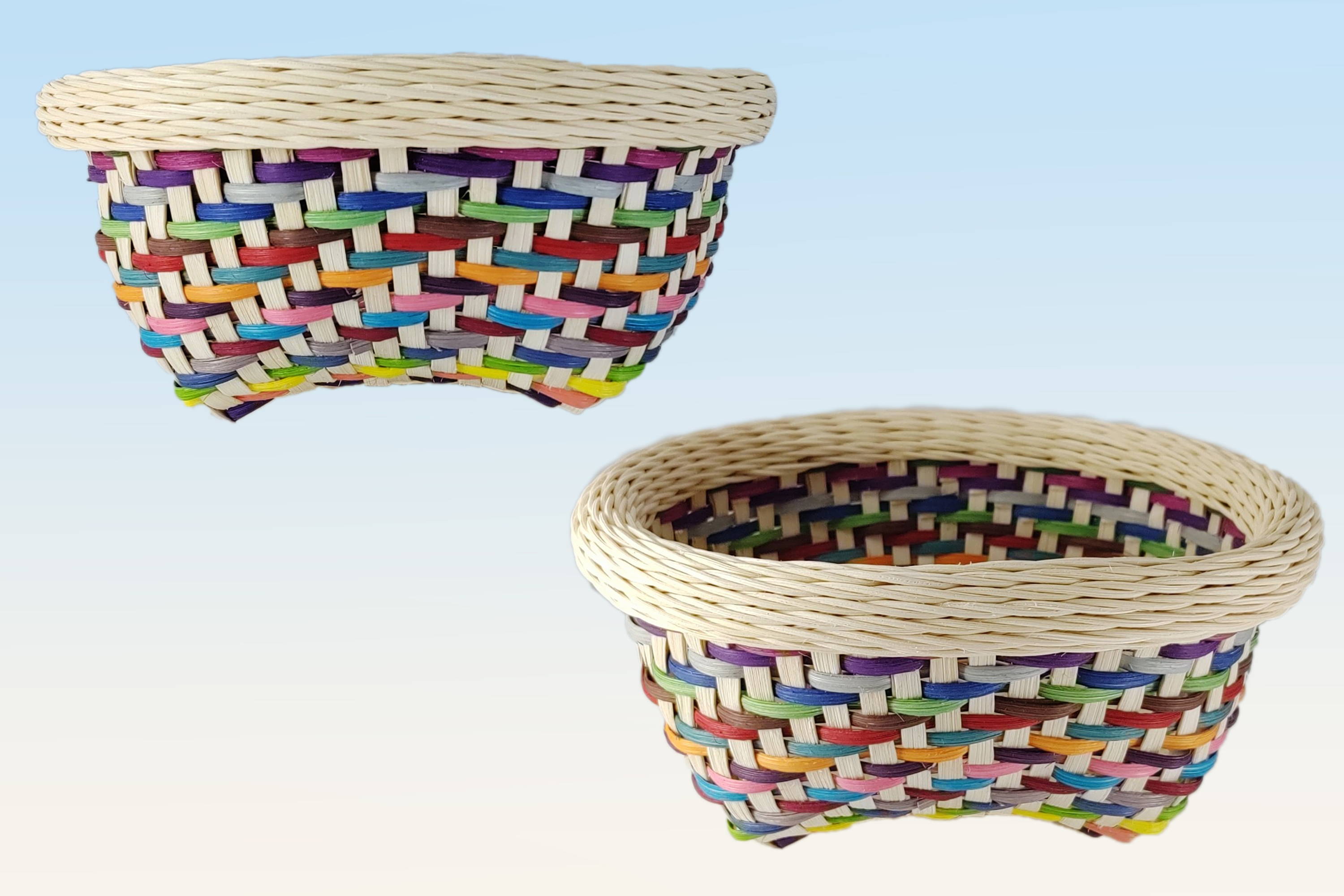 weaving with Craft band 30 works of traditional basket Japanese Basket & bowl 
