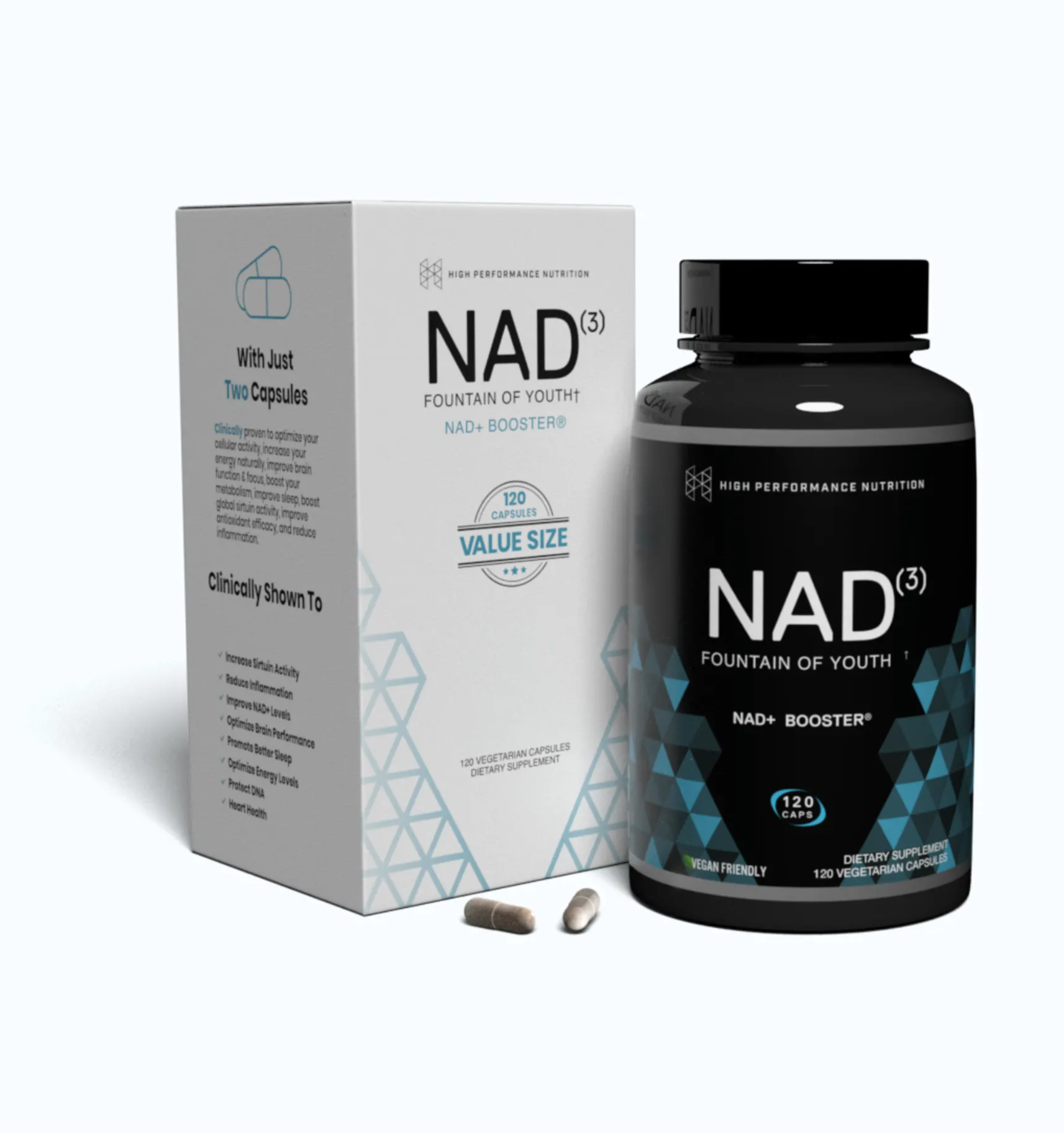 HPN Nutraceuticals社 NAD3 NAD+ Boosterサプリメント120粒