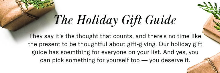 They say its the thought that counts, and there's no time like the present to be thoughtful about gift-giving.