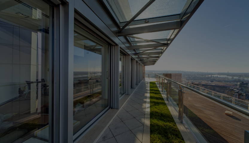 Terrassenüberdachung aus ESG-Glas