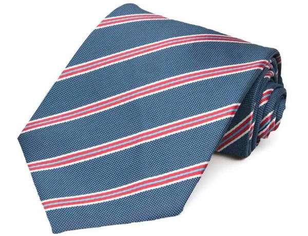 Denim Blue Stripe Necktie