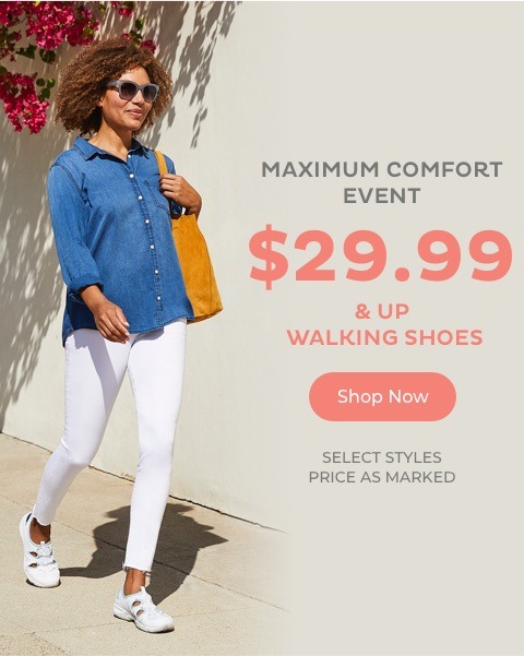 $29.99 & Up Walking Shoes