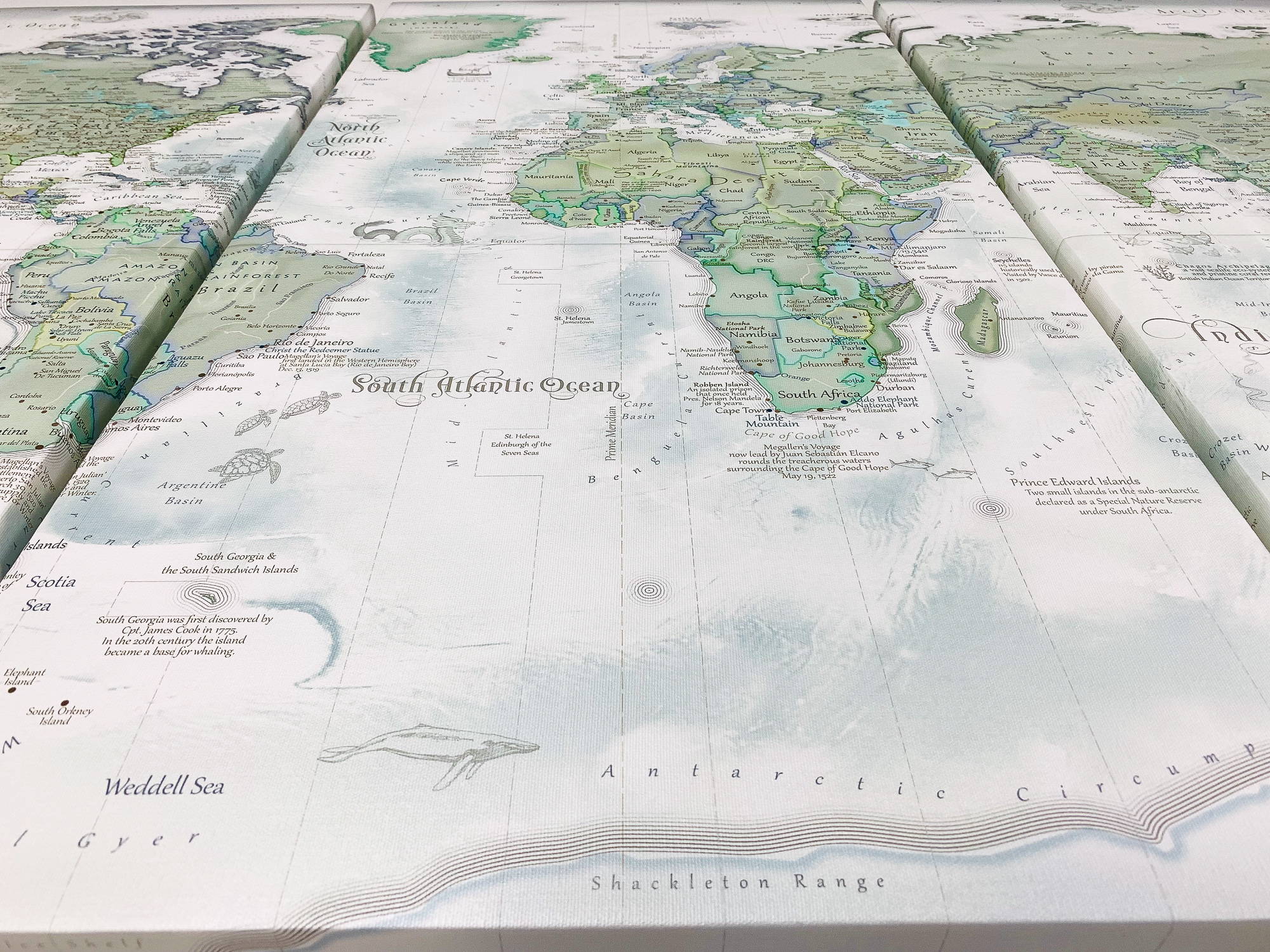 the best canvas wrap map on the market