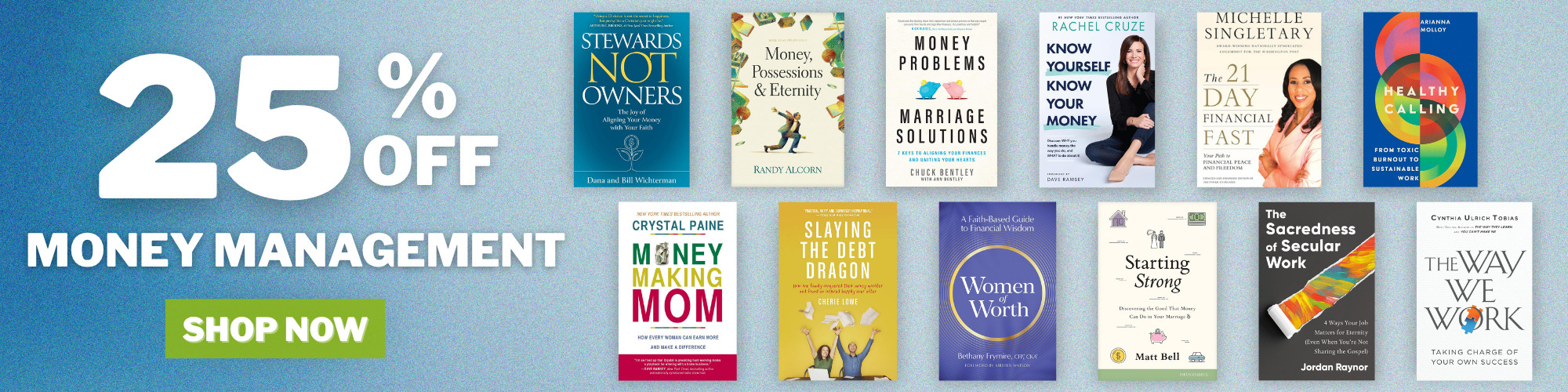 Money Management Sale 25% off banner