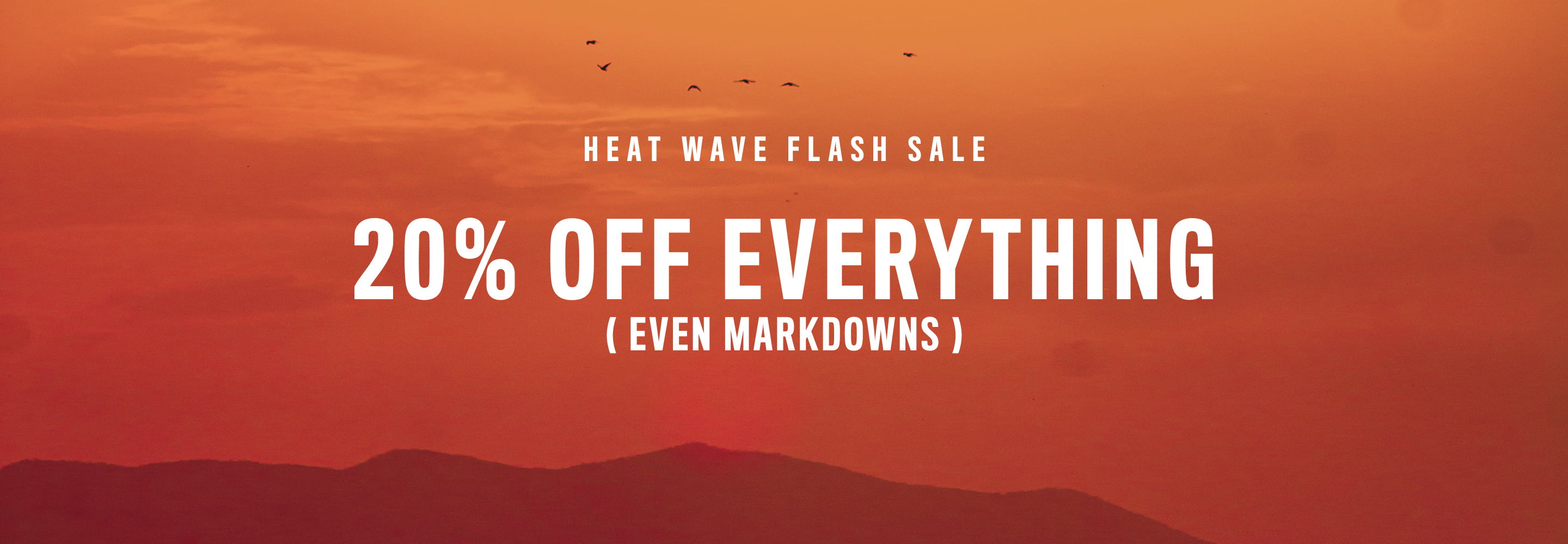 Sunset background with text: 
