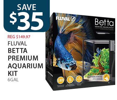 $35 off Fluval Betta Premium Aquarium Kit 6Gal (reg $149.97)