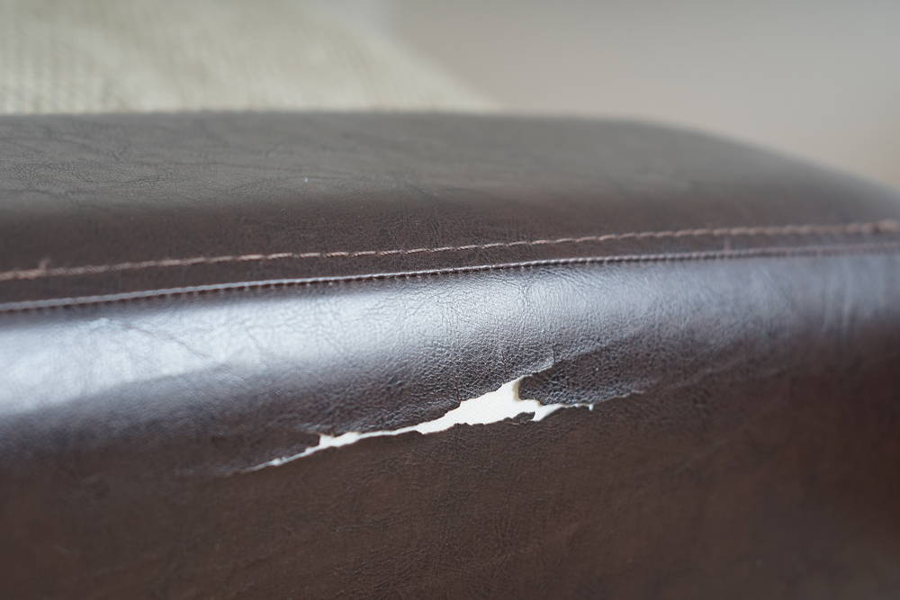 Any help on how to repair/patch this peeling faux leather? : r/fixit
