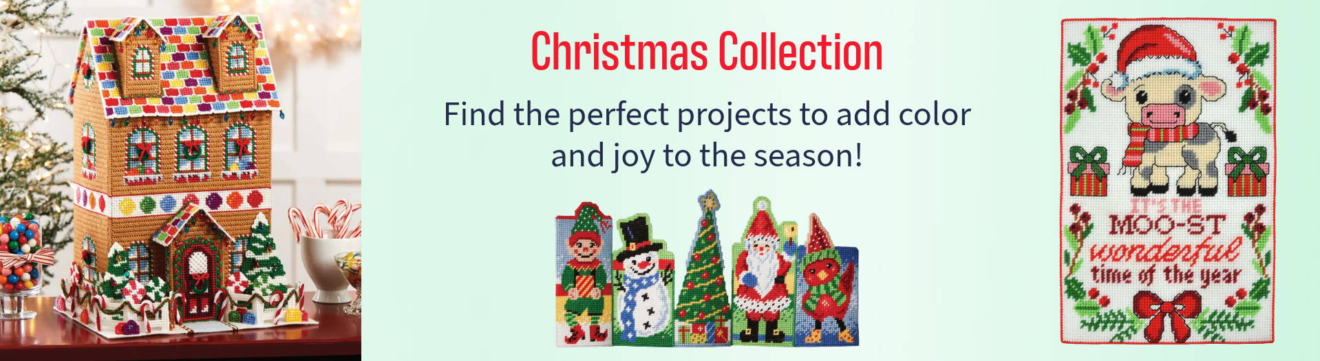 Christmas Collection. Image: Featured Christmas projects and kits.