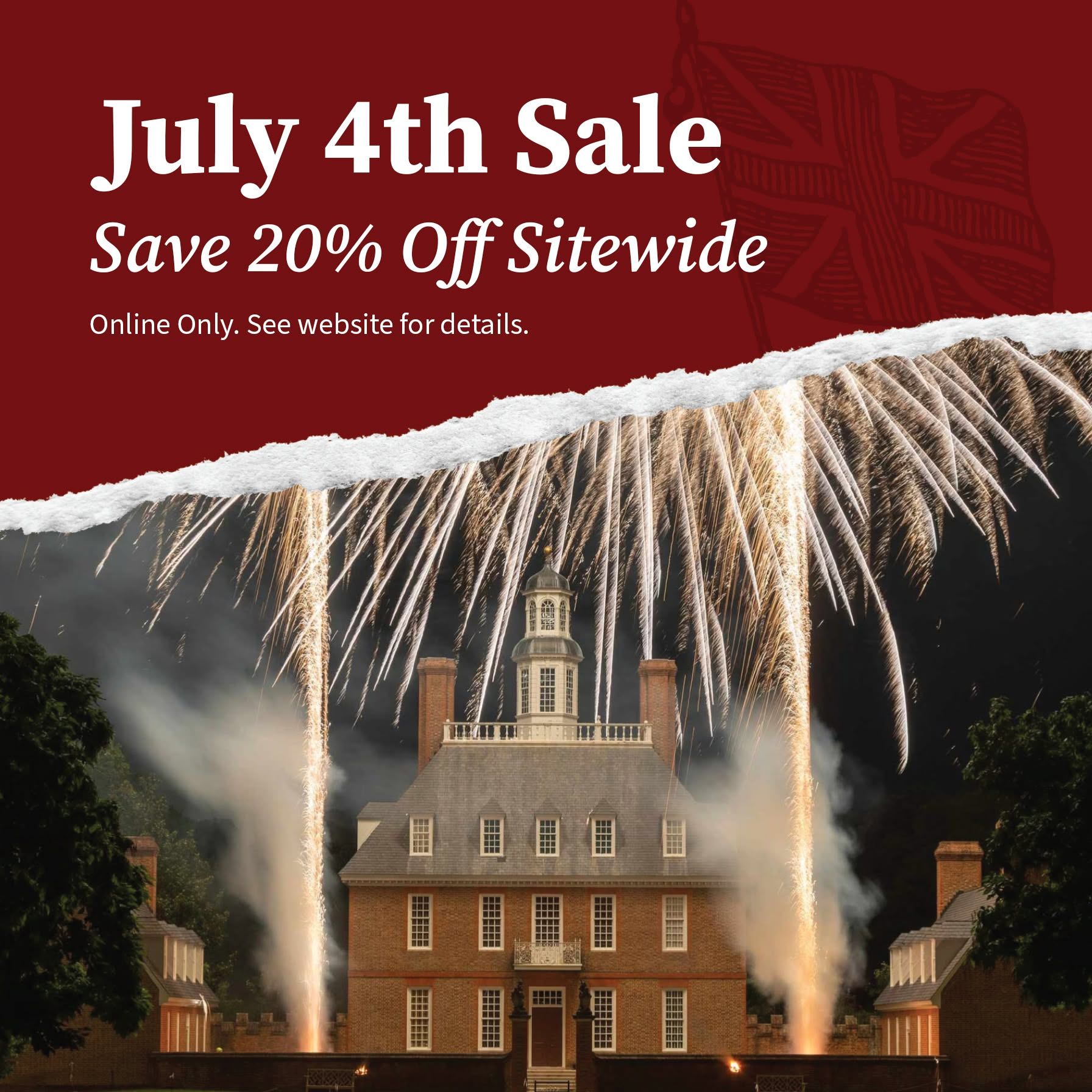 July 4th Sale - Save 20% Off Sitewide