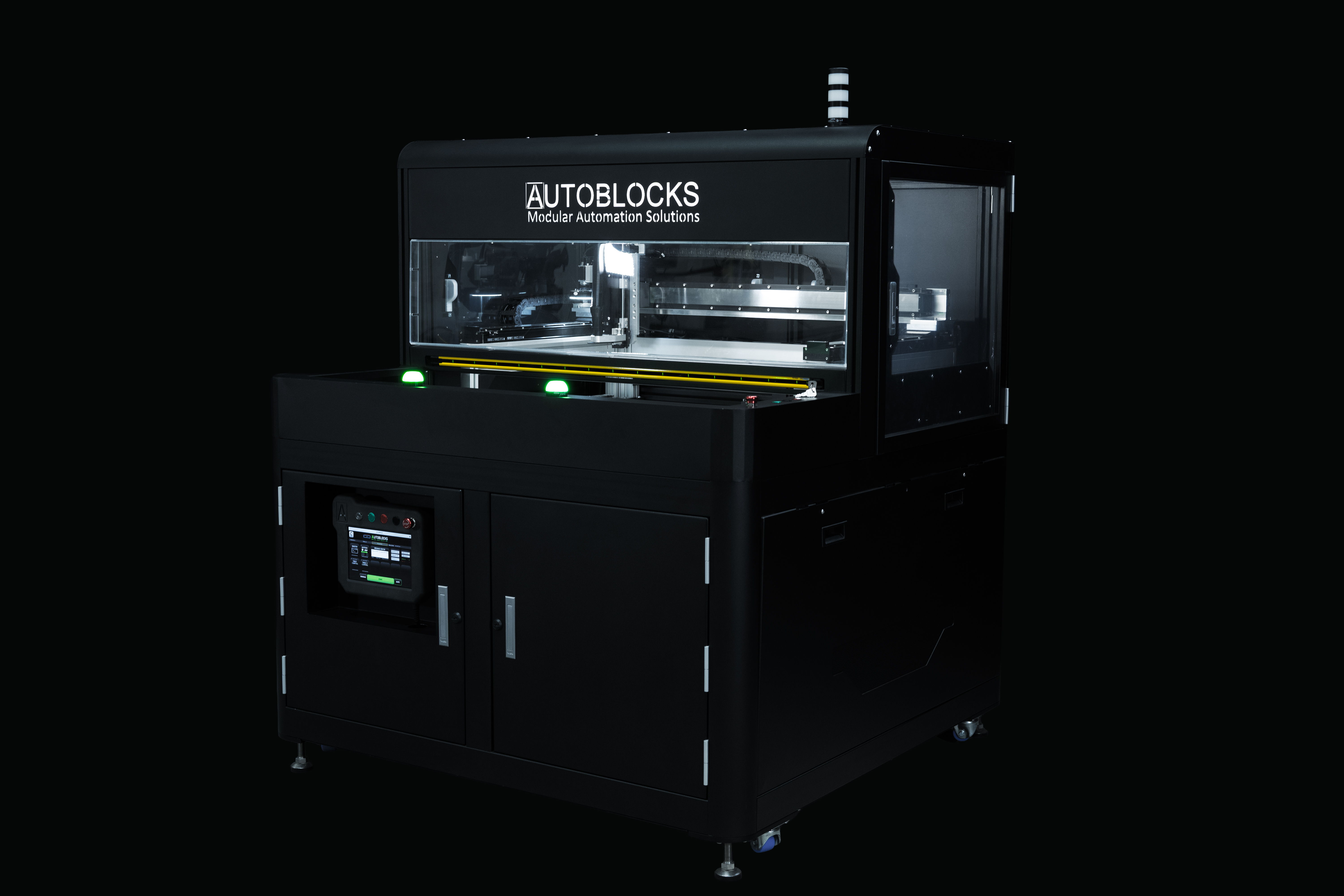 AutoBlocks AB-R2 PCB router for automated PCB depaneling and precision board cutting. Automation, Robotics.