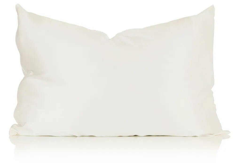 An ivory silk pillowcase