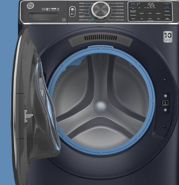 ge washing machine with door open