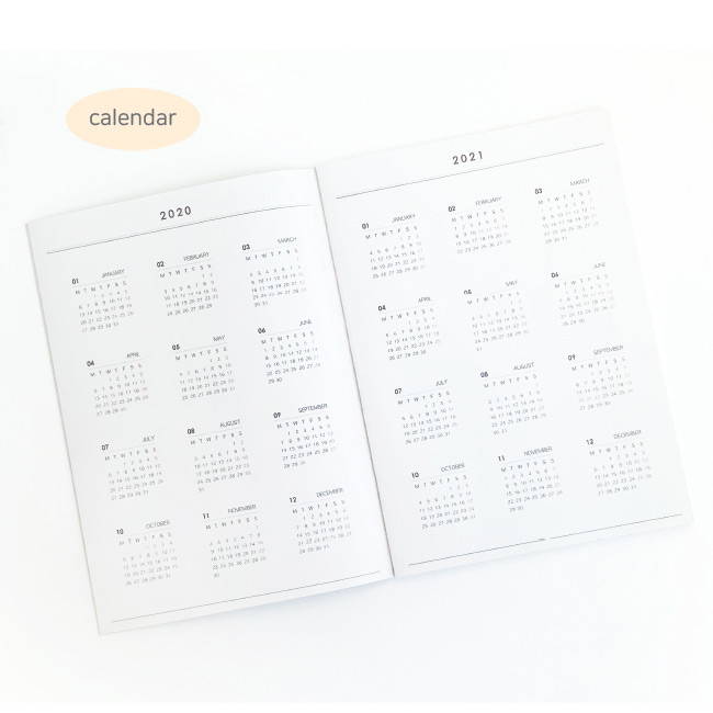 Calendar - O-CHECK 2020 Spring come A4 dated monthly planner