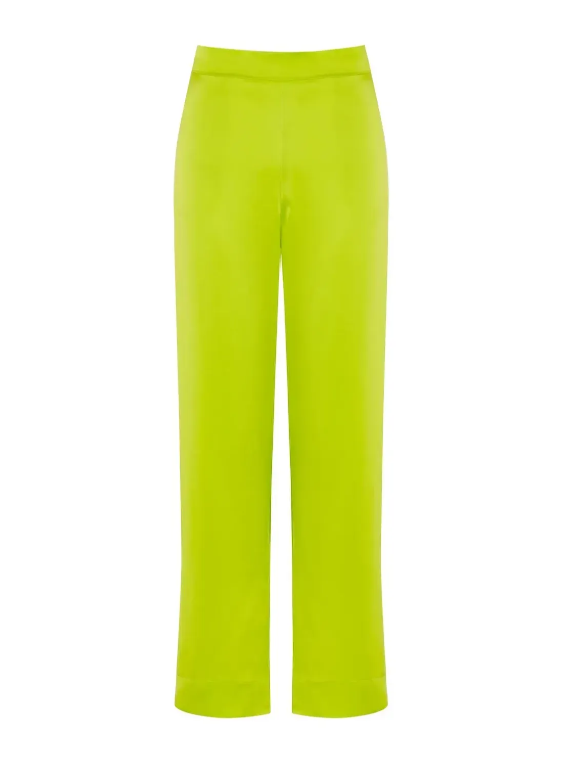 lime green punch silk pyjama bottoms 