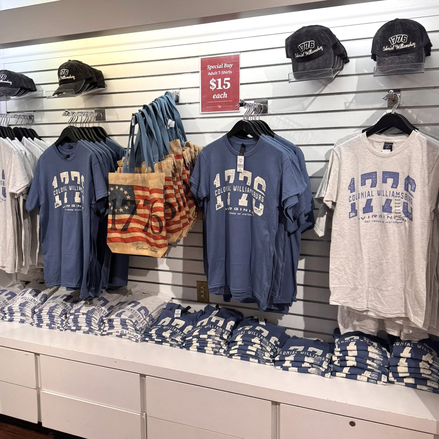 Colonial Williamsburg 250th Anniversary Pop-Up Shop - Promo Tees