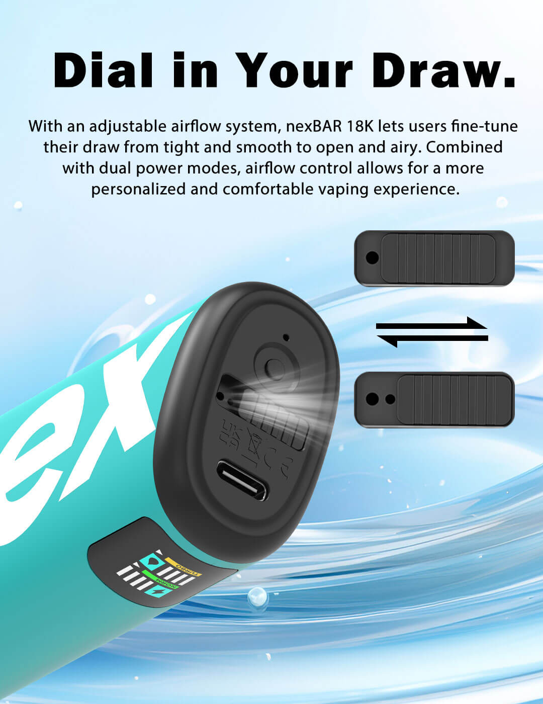 nexbar 18K airflow control