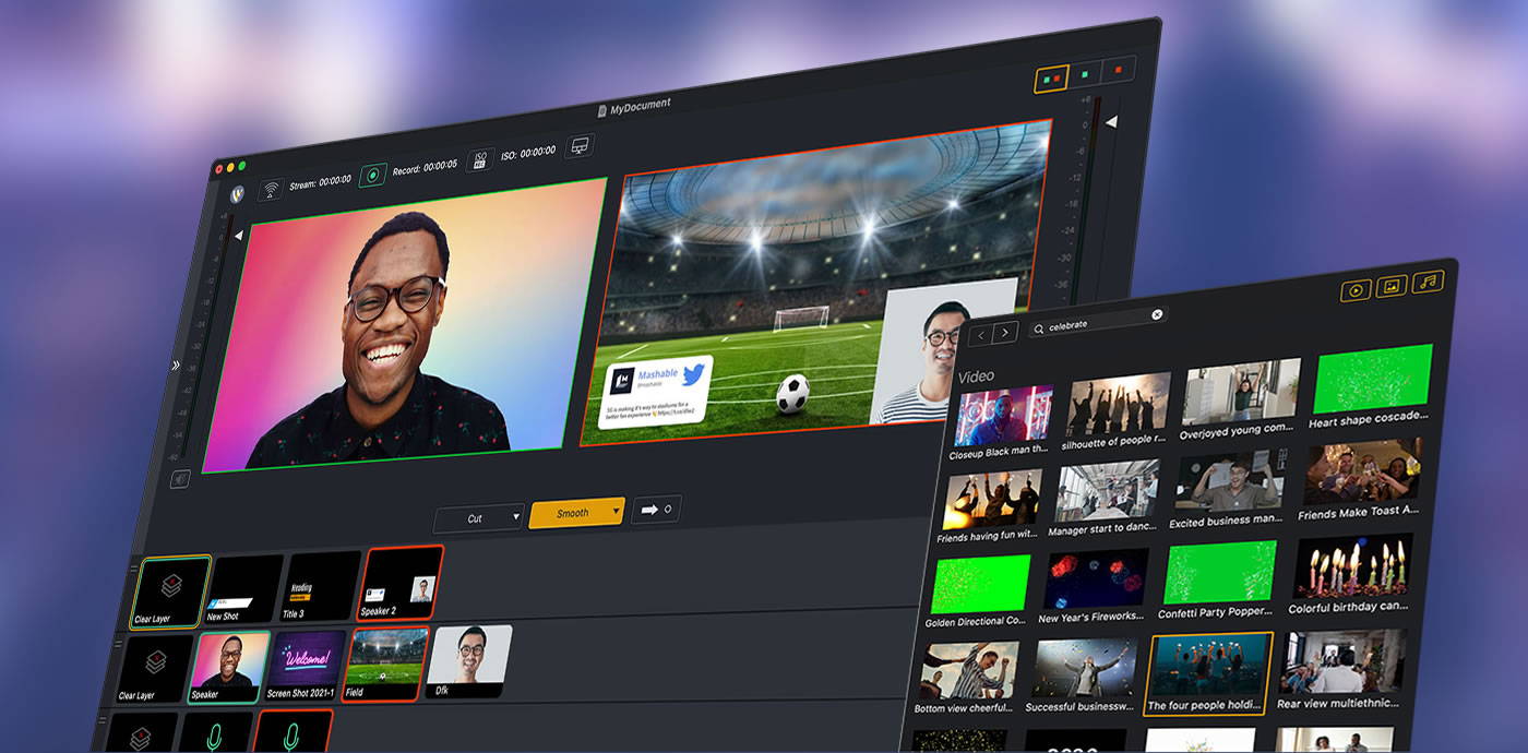 Wirecast professional streaming production products players