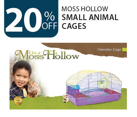 20% off Moss Hollow Small Animal Cages