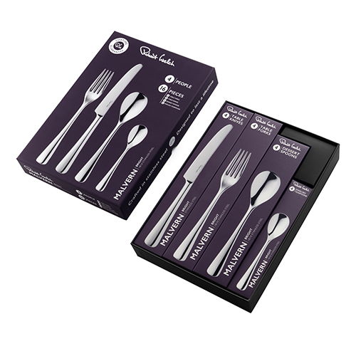 Malvern Bright 16-piece Cutlery Set Packaging