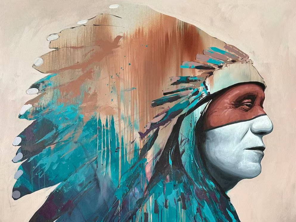 Native Amerian Art. Indian Painting. Navajo. Jeremy Salazar. Sorrel Sky Gallery
