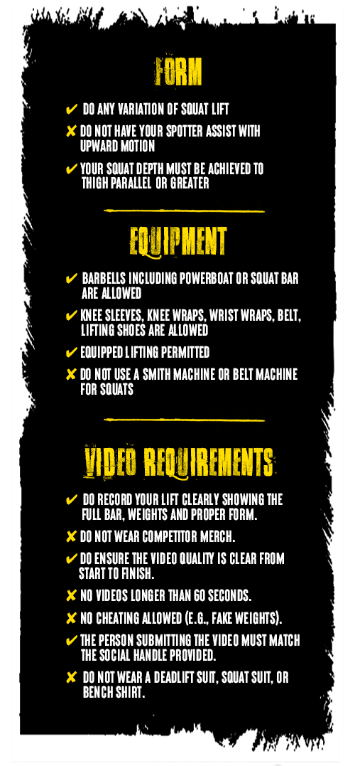 squat guidelines