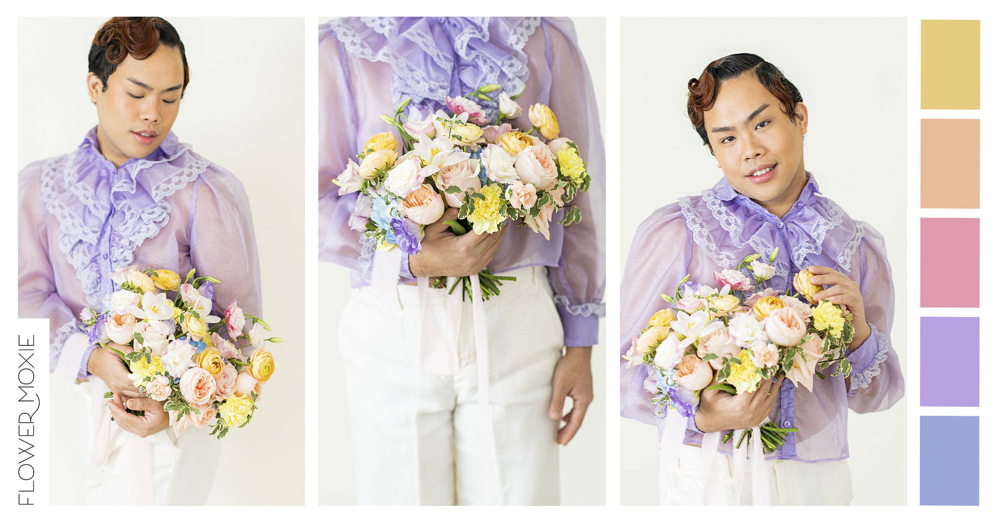 pastel wedding flower kit