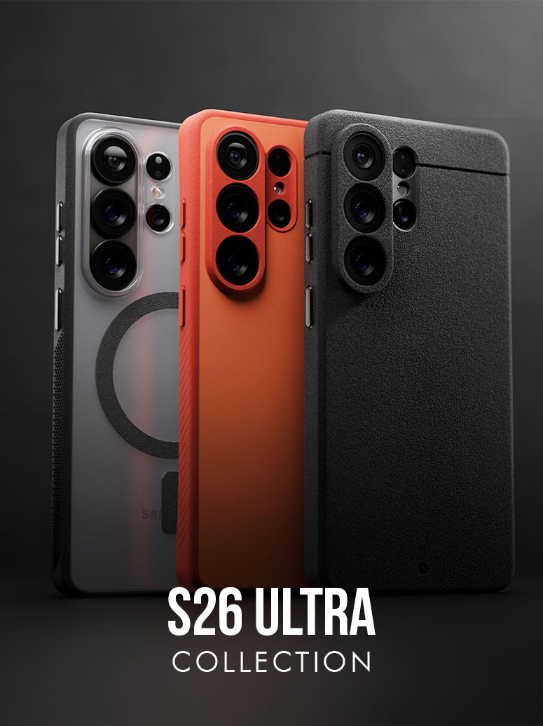 Samsung S26 Ultra in synthesis, ember paragon and black sheath
