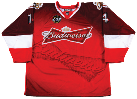 Jango Sportswear Sublimated Hockey Jersey Budweiser