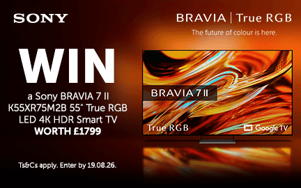 WIN a Sony BRAVIA 7 II K55XR75M2B 55