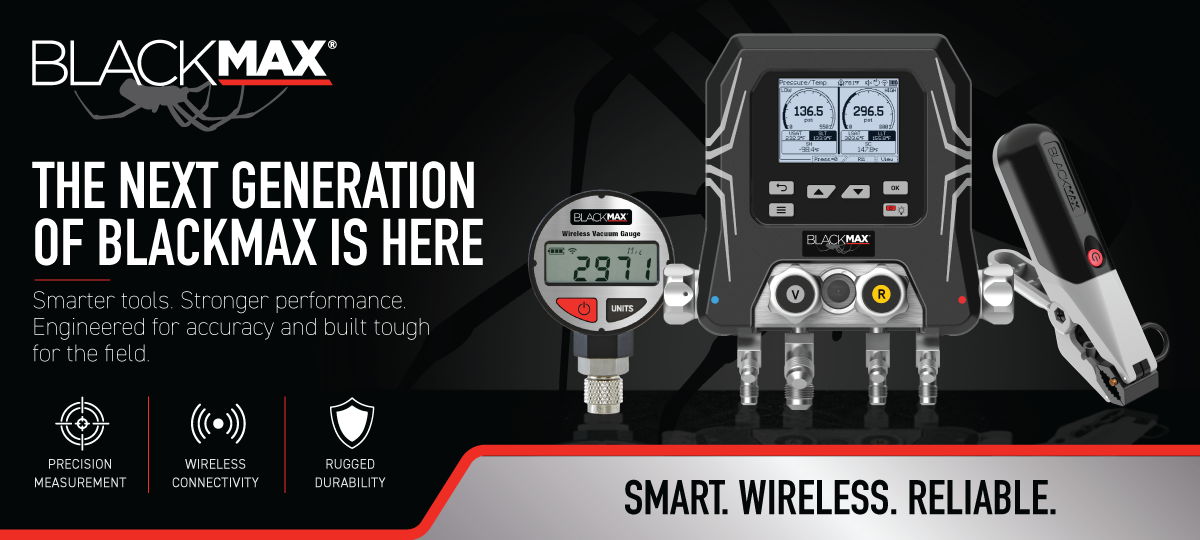 CPS BlackMax banner - the next generation of BlackMax is here, promoting smart wireless HVAC manifolds and gauges
