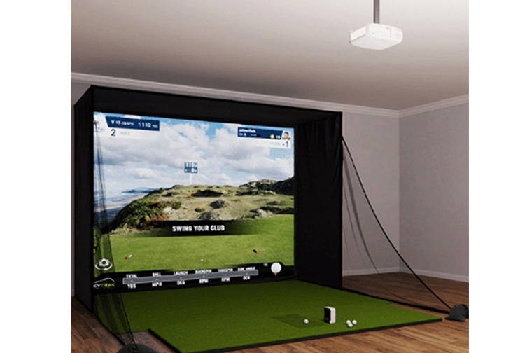 PlayBetter SIG12 complete golf home simulator package