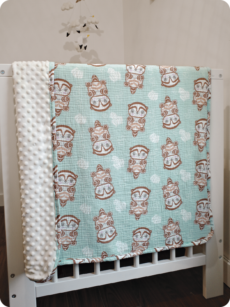 Baby blankets with Indigenous First Nations artwork