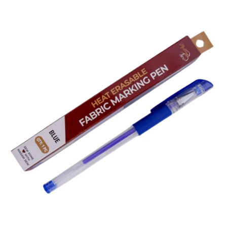 BLUE HEAT ERASABLE FABRIC MARKING PEN