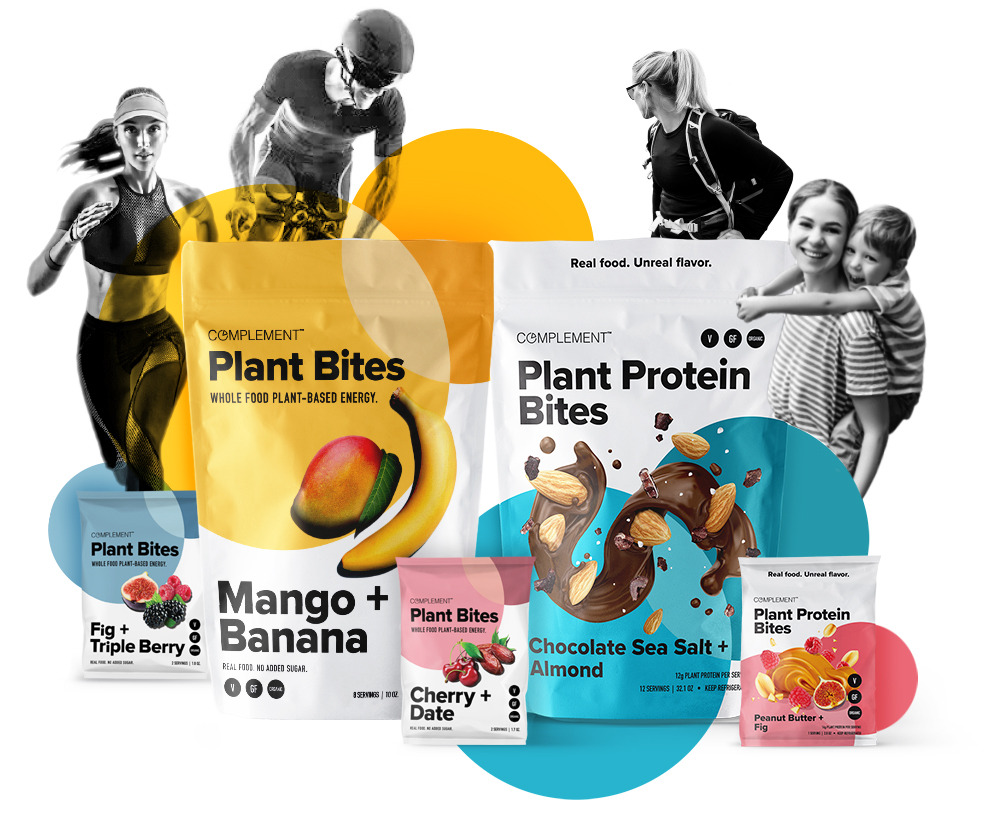 Photos of Plant Bites and Plant Protein Bites, with multiple variables of flavors.