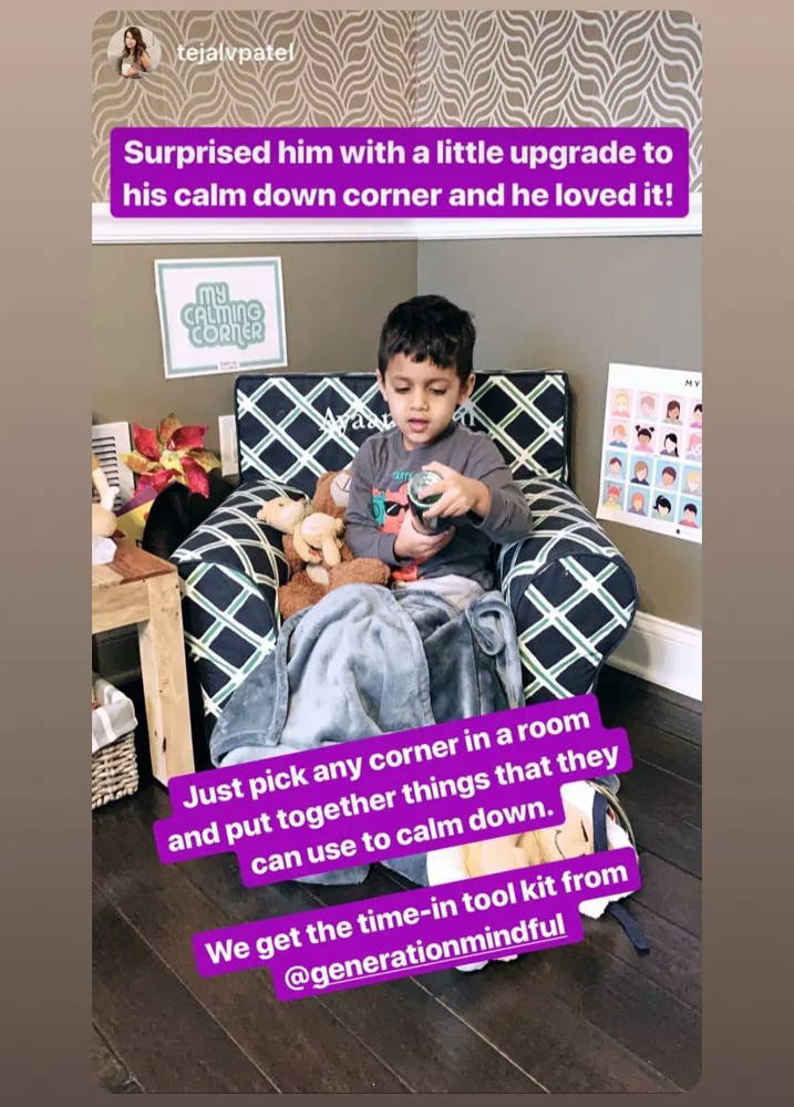 Set up your Calming Corner