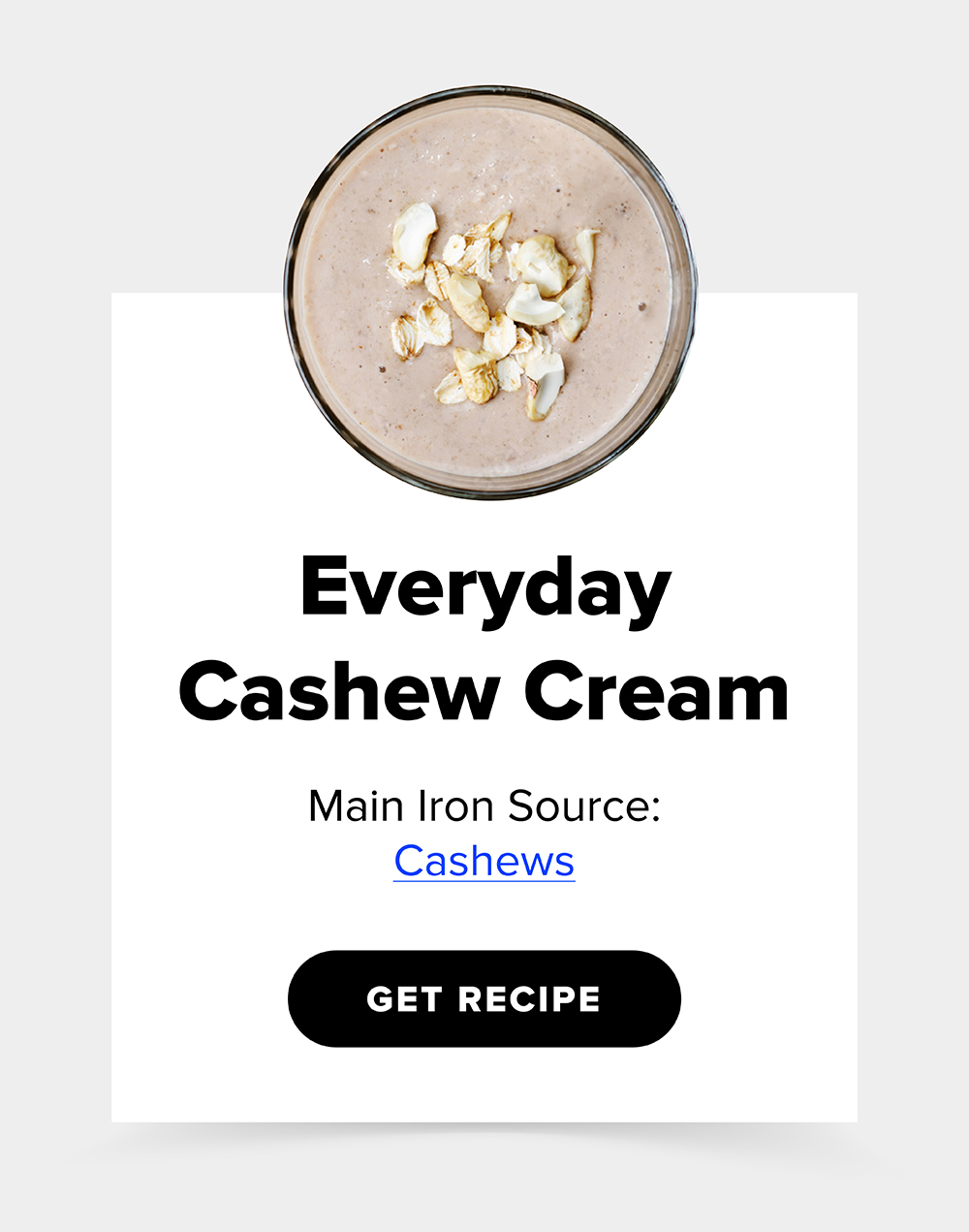 Iron-Rich Cashew Cream Recipe