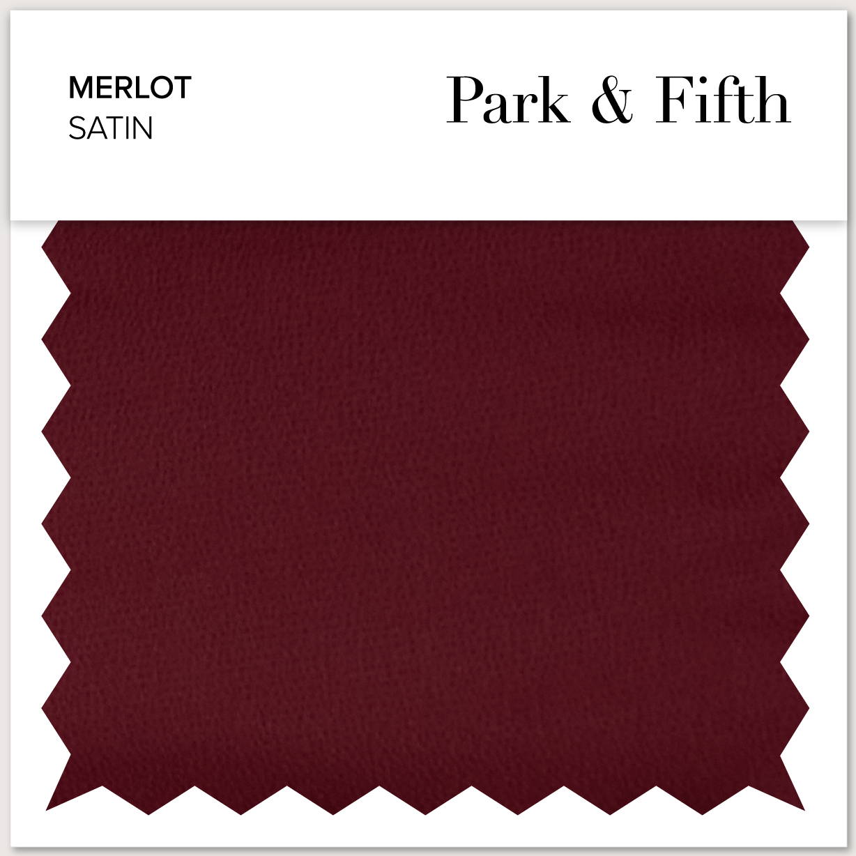Merlot satin fabric swatch from Park & Fifth.