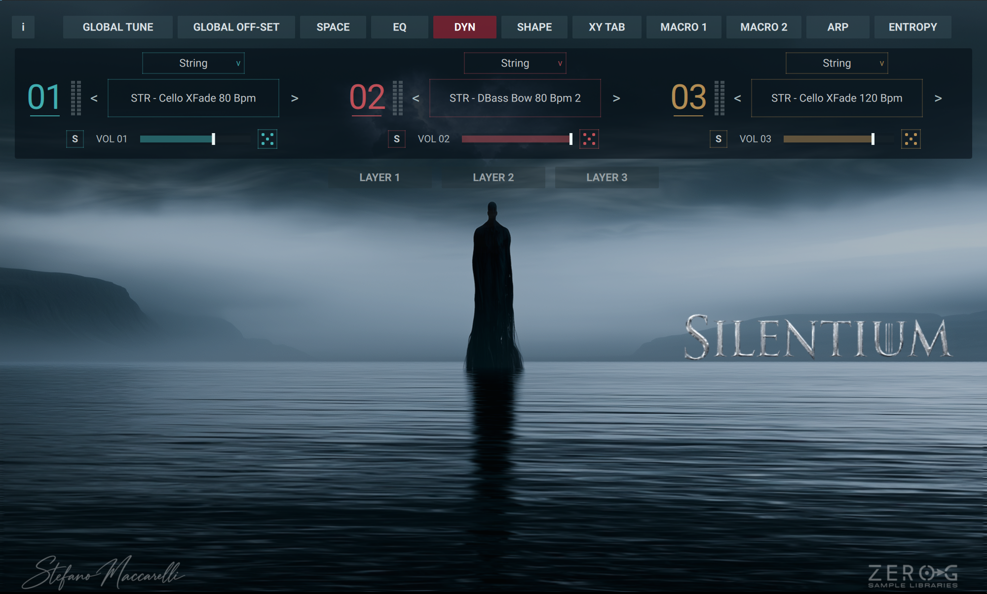 Zero-G Elements Silentium Main GUI