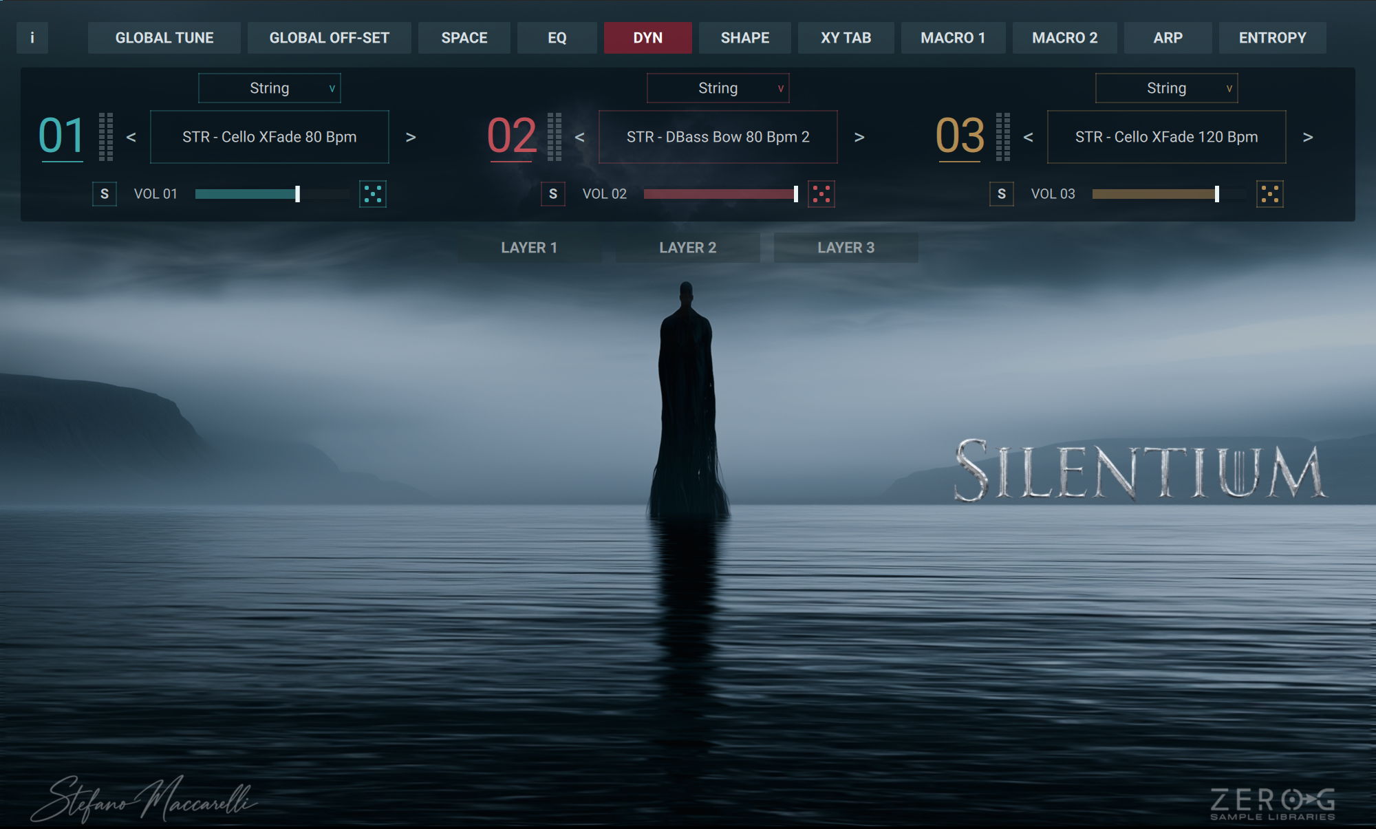 Zero-G Elements Silentium Main GUI