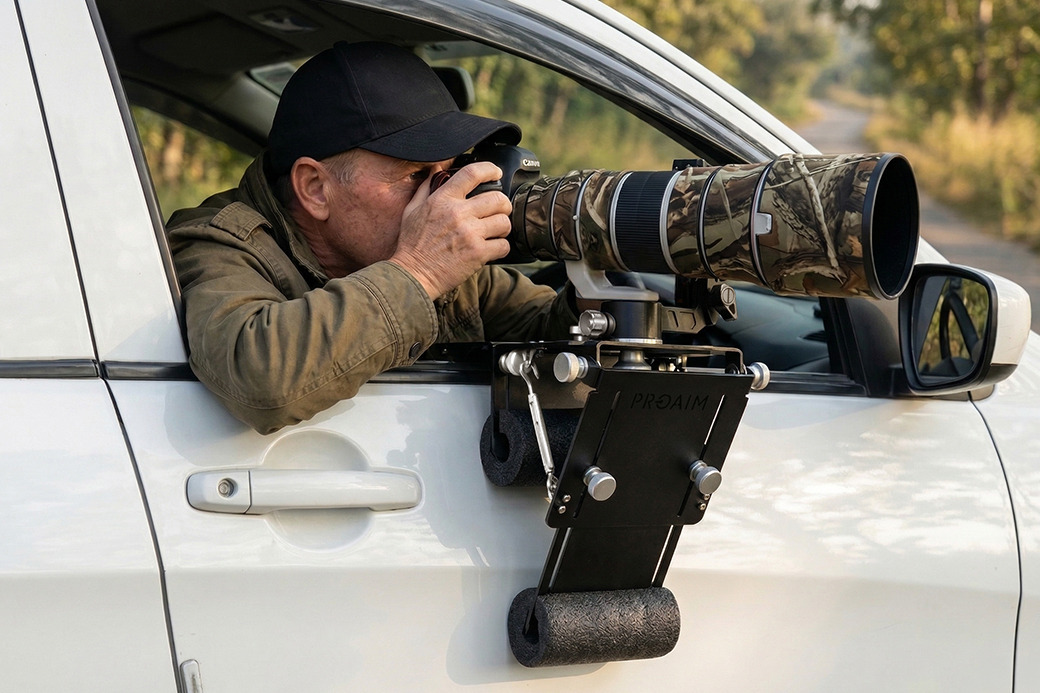 Proaim Keen Eye Pro Car Door Mount for Wildlife, Sports & Professional Photography/Videography