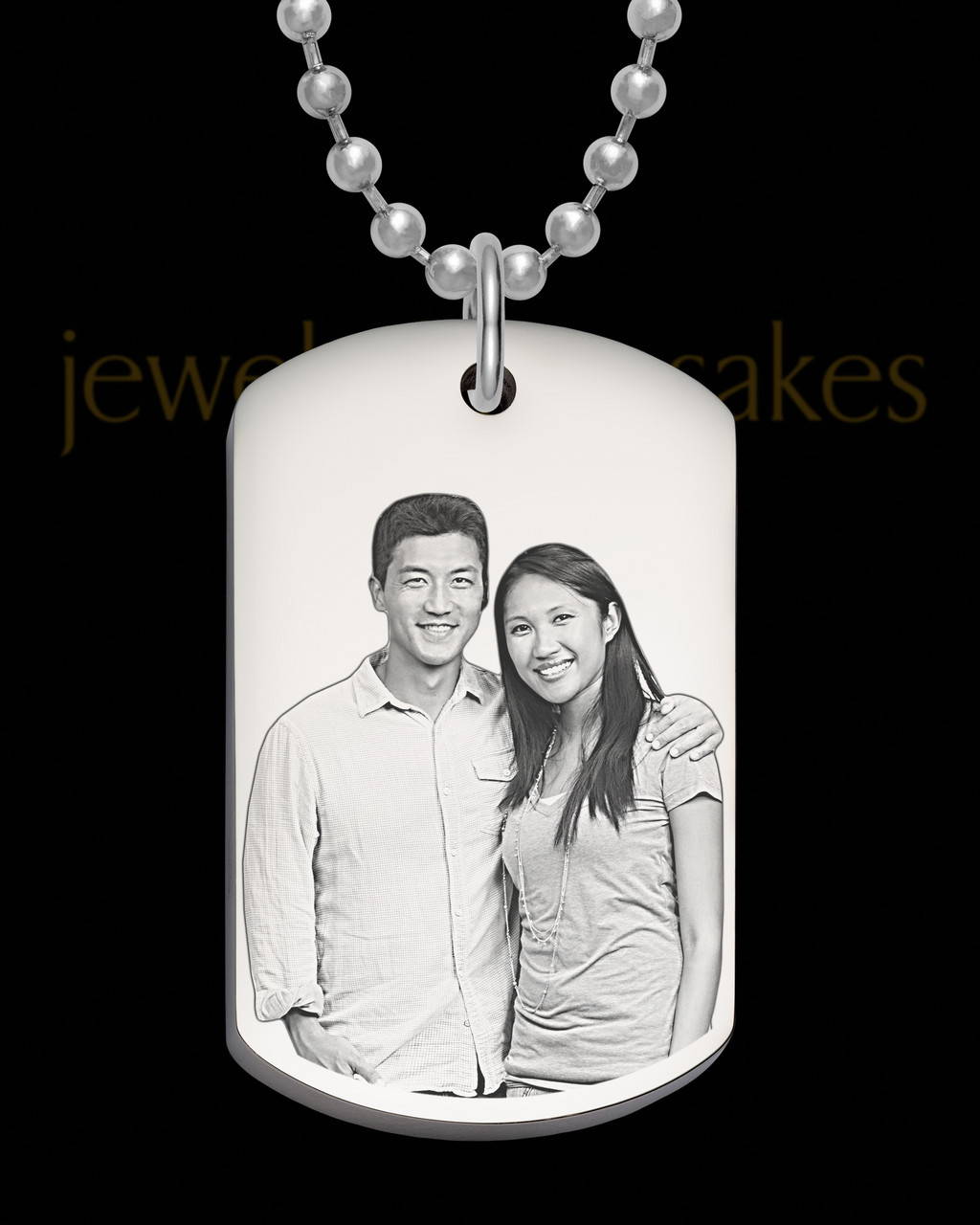 Photo Engraved Thick Dog Tag