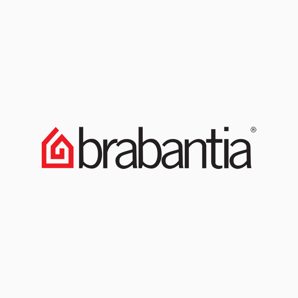 Brabantia logo featuring a stylized house and brand name.