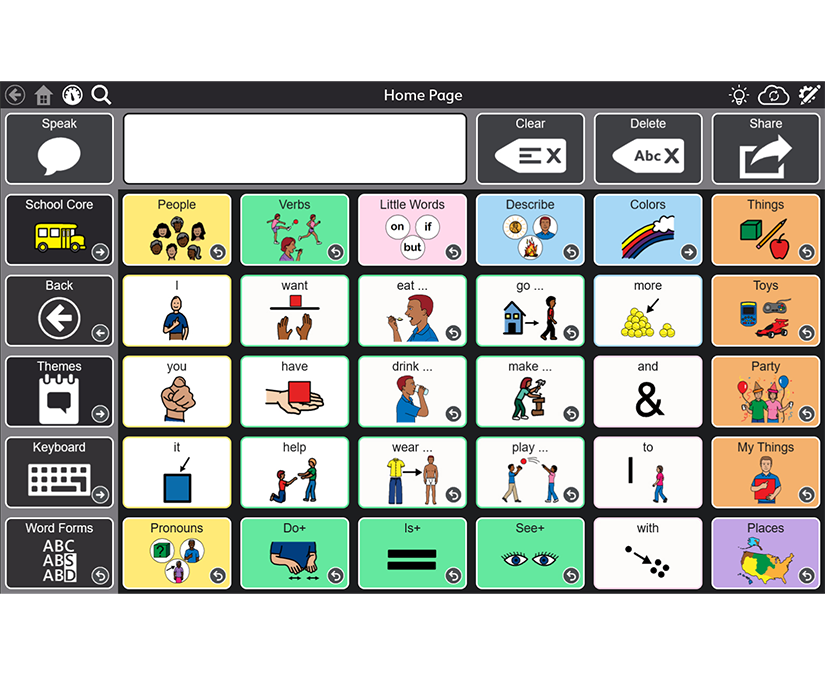 Gateway (Child Language and Literacy) for Tobii Dynavox Snap Core First AAC app 