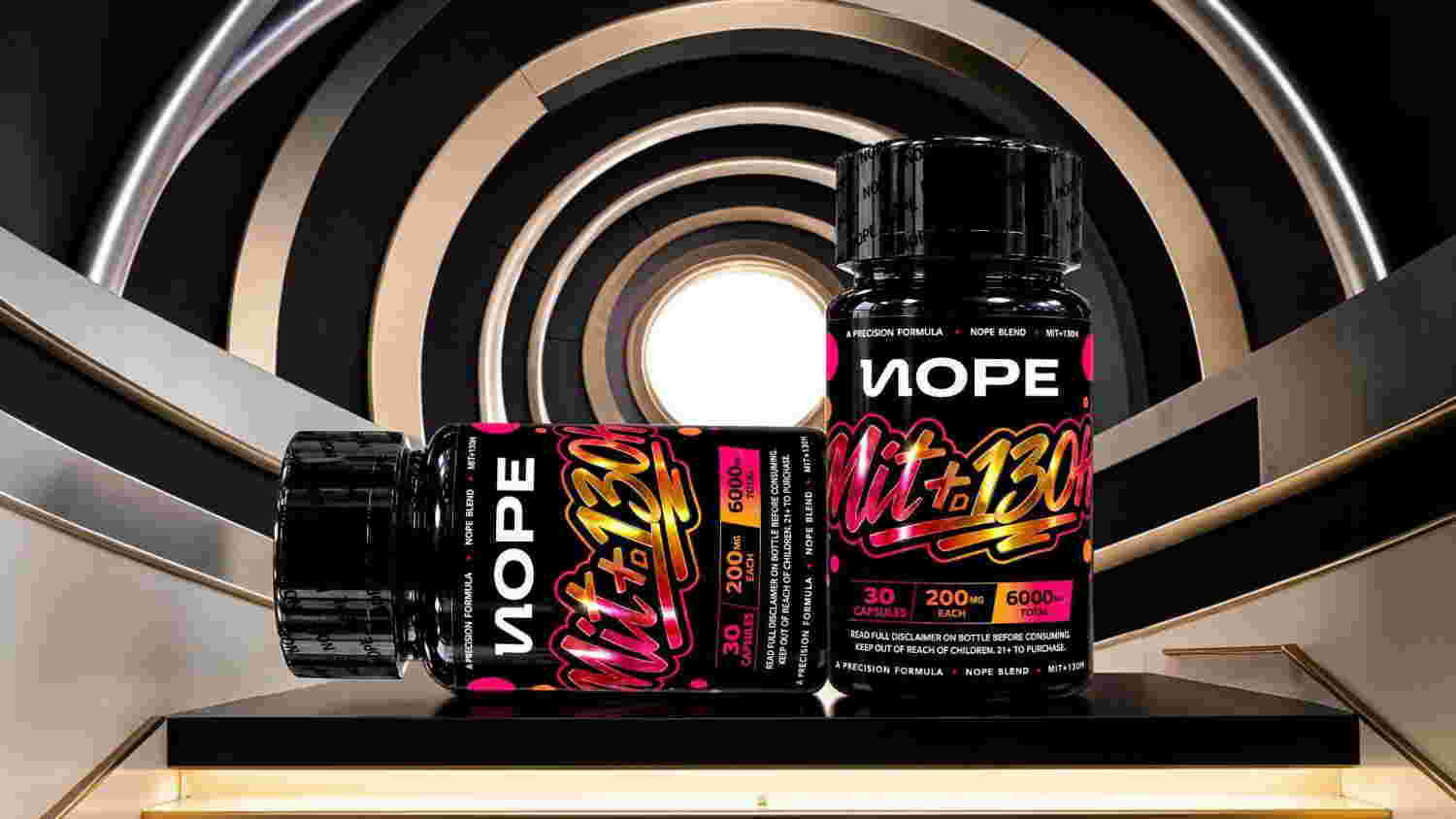 Two bottles of a supplement labeled 