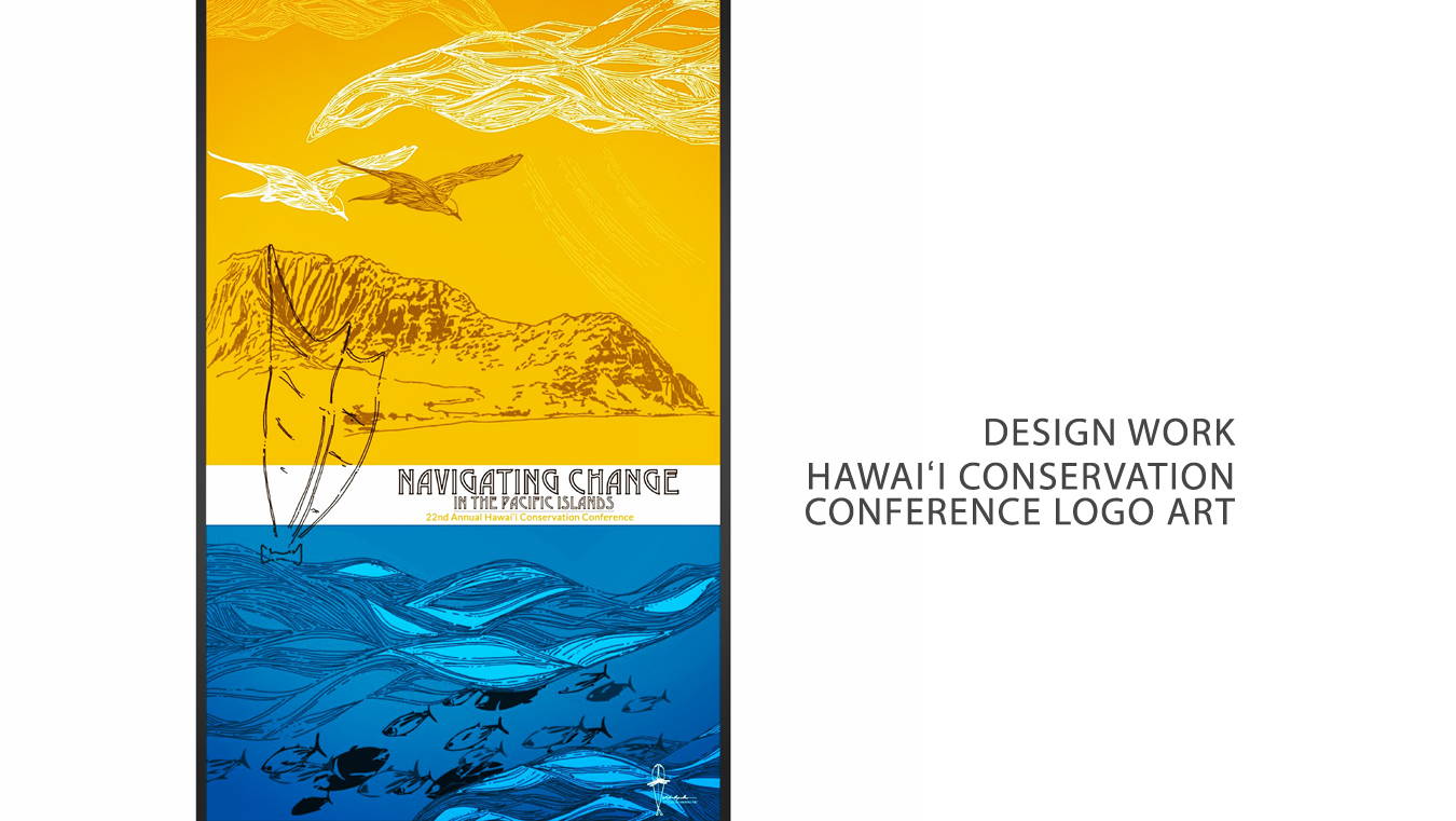 design work hawaii conservation conference logo art