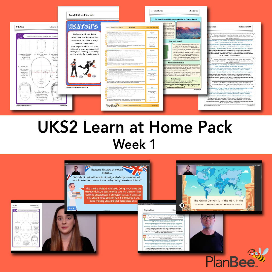 UKS2 Learn at home pack