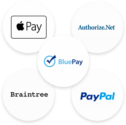 Checkout built with industry-leading payment processors